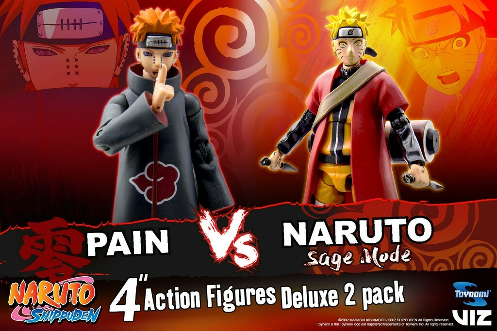 NARUTO SHIPPUDEN - Sage Mode Naruto VS Pain - 2 Figure Pack 10cm_IMAGE_1