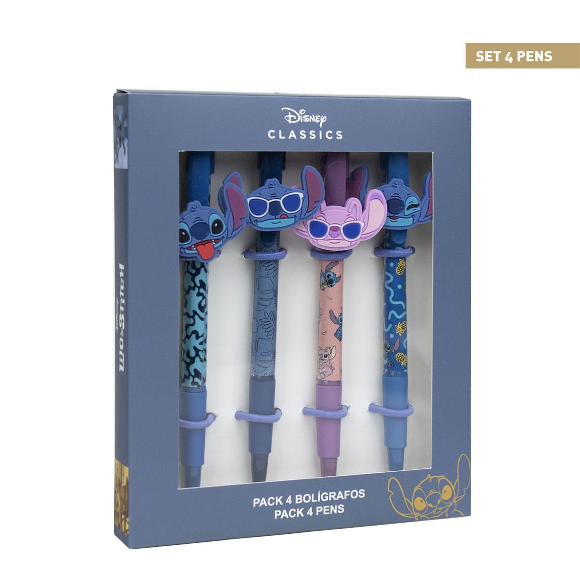 DISNEY Stitch - Lot de 4x Stylos : : Fourniture scolaire  Cerda DISNEY