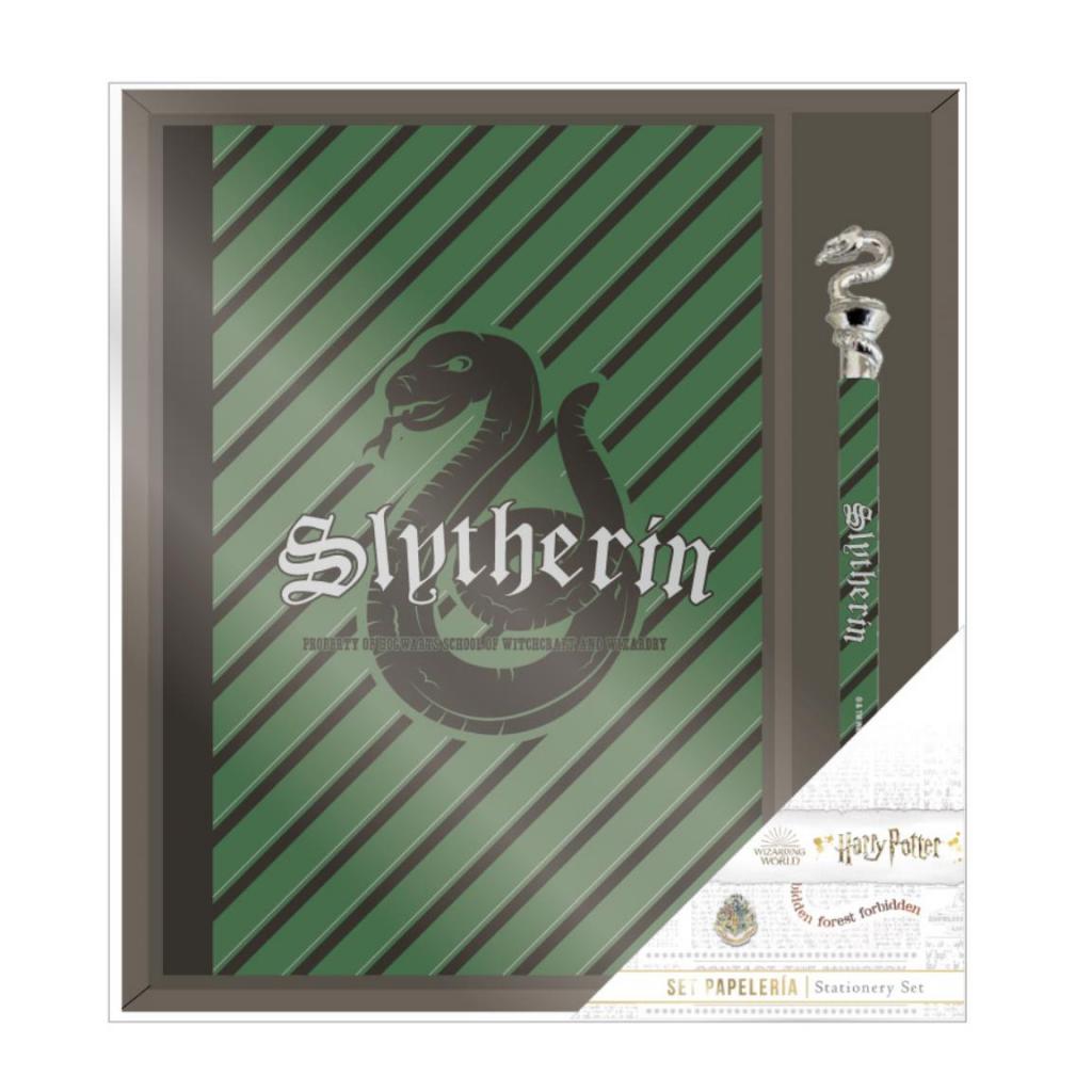 HARRY POTTER - Set Papeterie Serpentard - Bloc-notes + Stylo - 2 Pc - 2