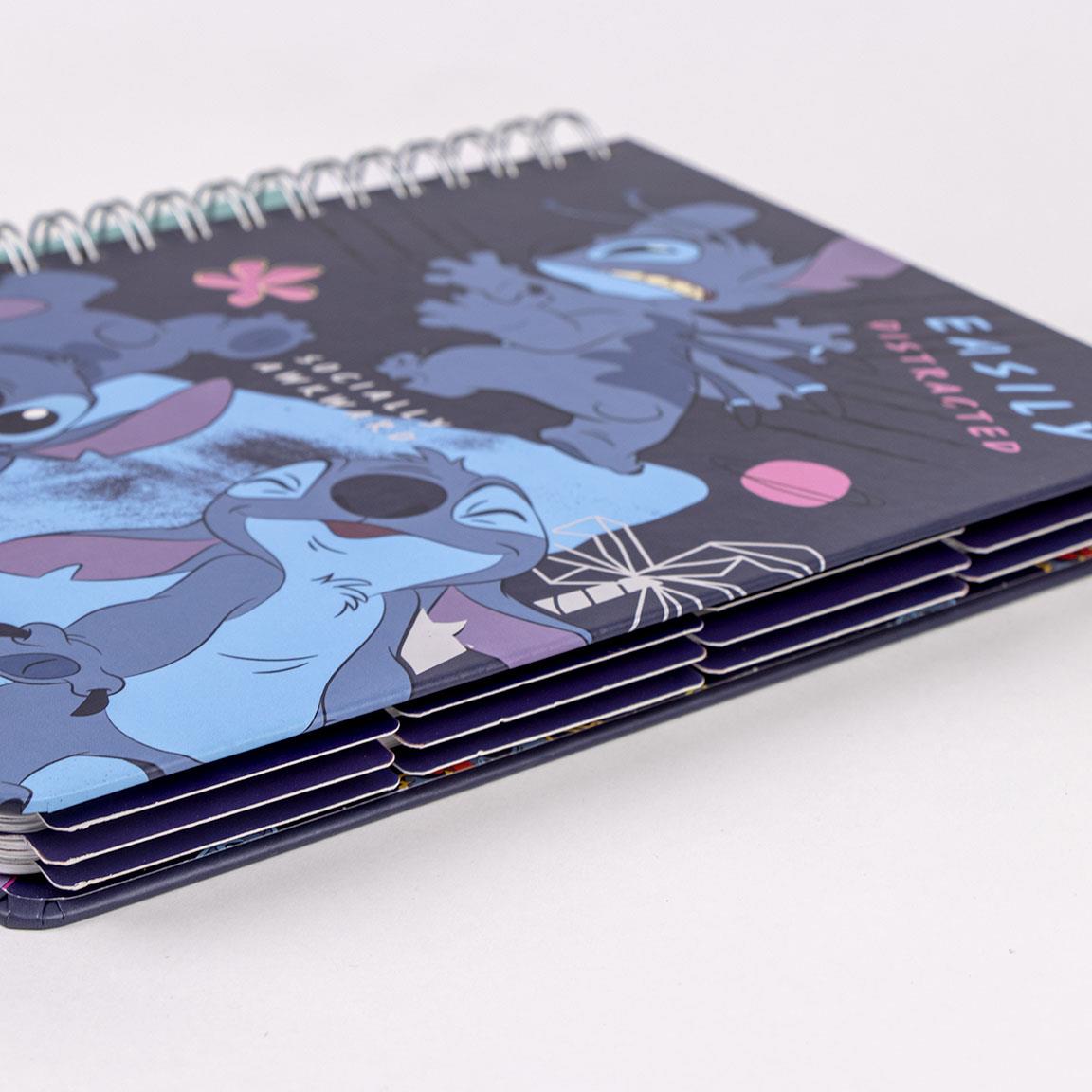 STITCH - Agenda Hebdomadaire Non Daté + Intercalaires + Stickers :  : Notebook Cerda DISNEY