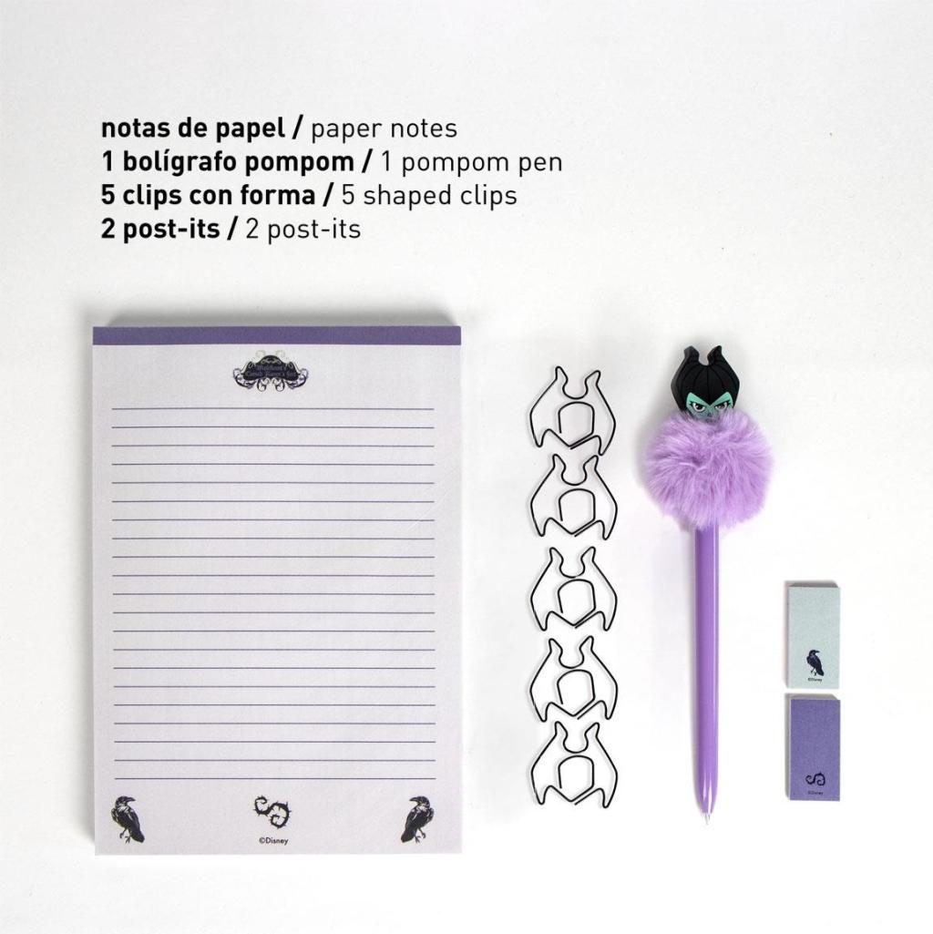 DISNEY VILLAINS - Maléfique - Boîte de Papeterie - 9 pc. - 3