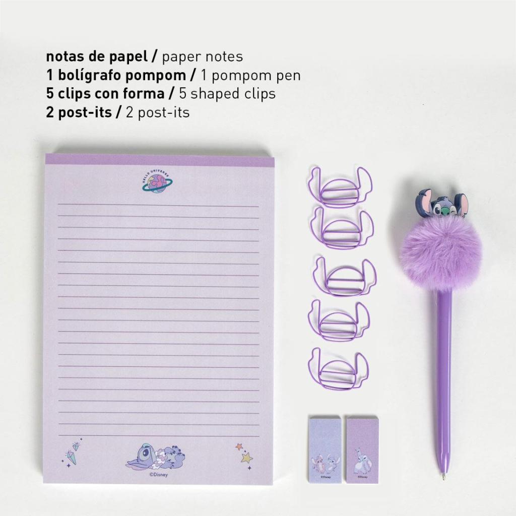 STITCH - Purple - Boîte de Papeterie - 9 pc. - 3