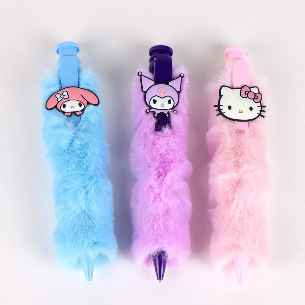 HELLO KITTY & Friends - Display de 12 Grands Stylos Fluffy - 2