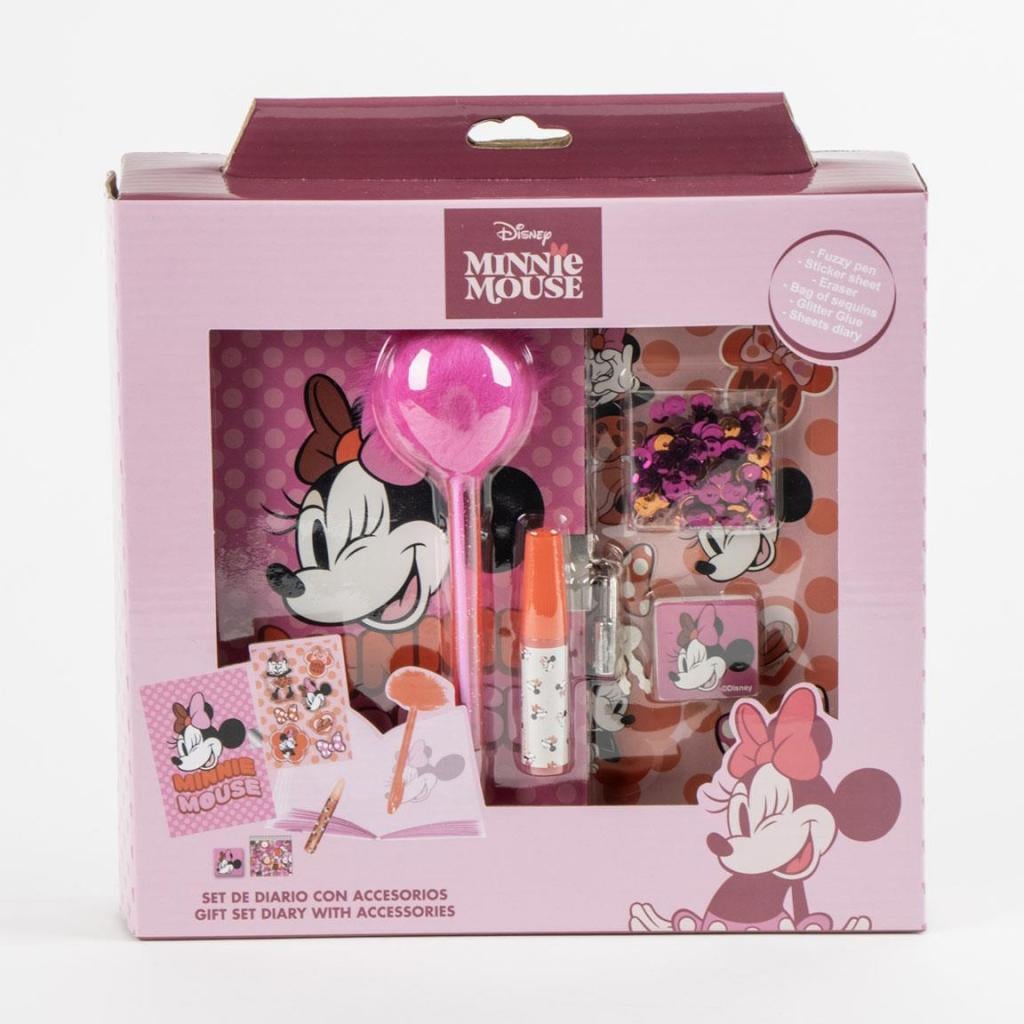 MINNIE - Stationery Set - Diary + accessories 6pc. - 2