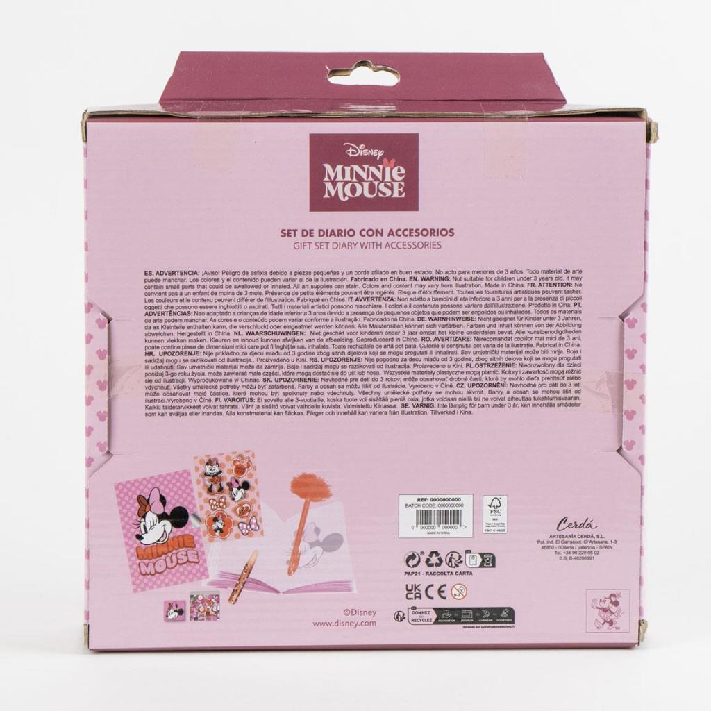 MINNIE - Stationery Set - Diary + accessories 6pc. - 3