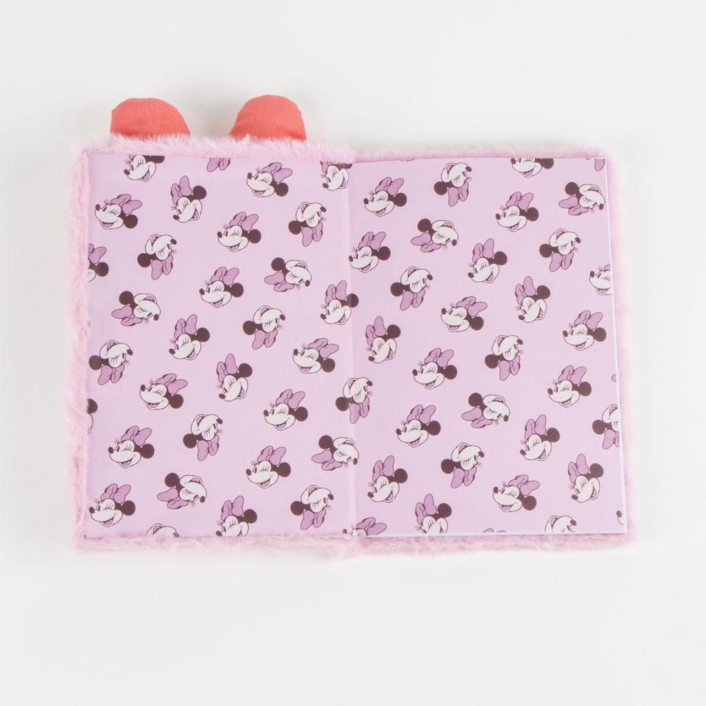 MINNIE - Smiley - Notebook Premium Fourrure - Format A5 - 4