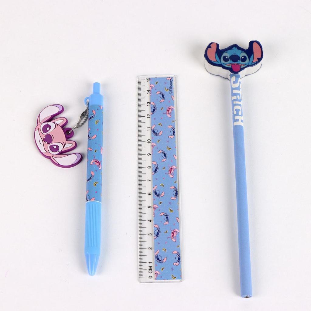 STITCH - Set de Papeterie - Pot à Crayon + 3pc. - 3
