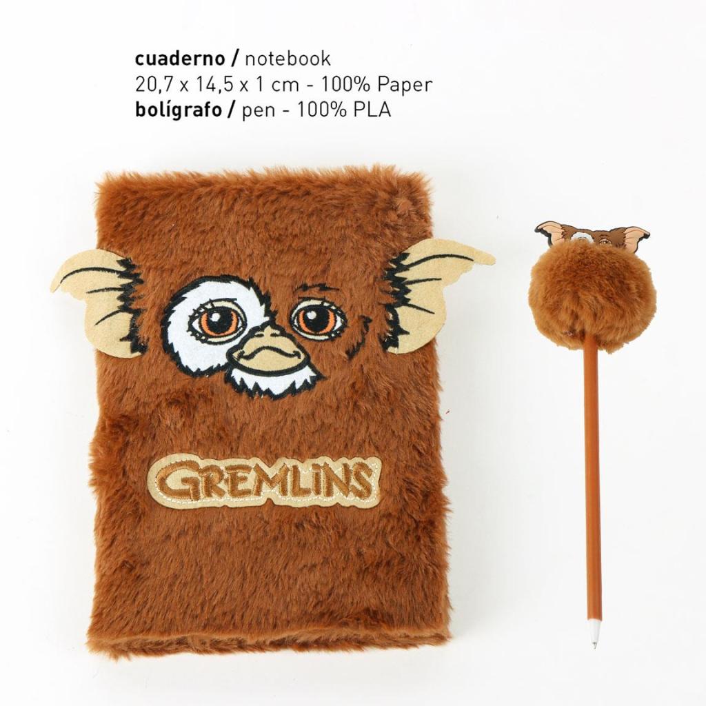GREMLINS - Set de Papeterie - Notebook A5 + Stylo Pompom - 2