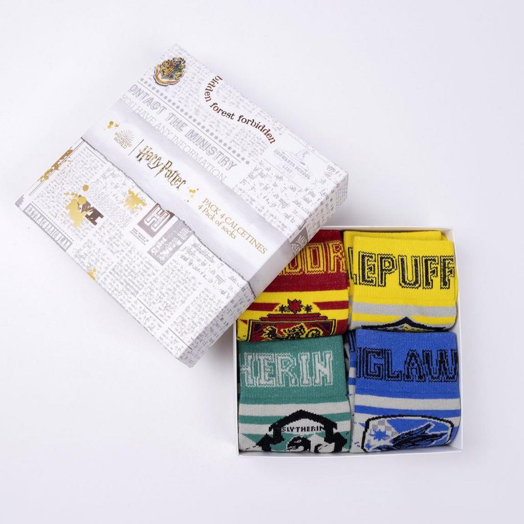 HARRY POTTER - Les 4 Maisons - Pack de 4 Paires de Chaussettes T35-41 - 2