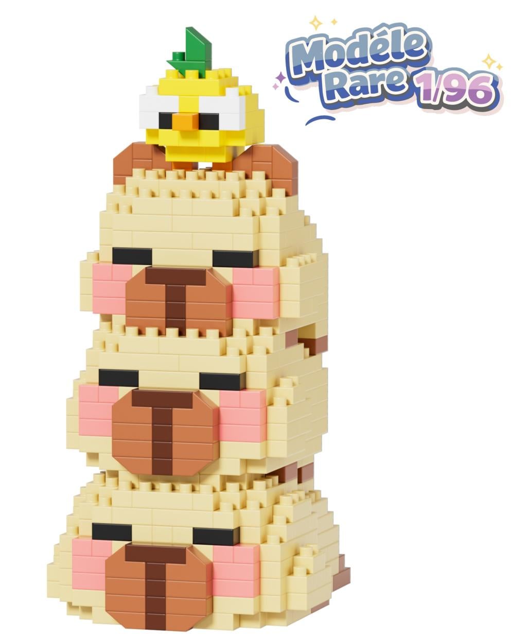 KAWAII BOX - Happy Capybara - Kit de Construction (6pcs) 405 à 615pcs - 6