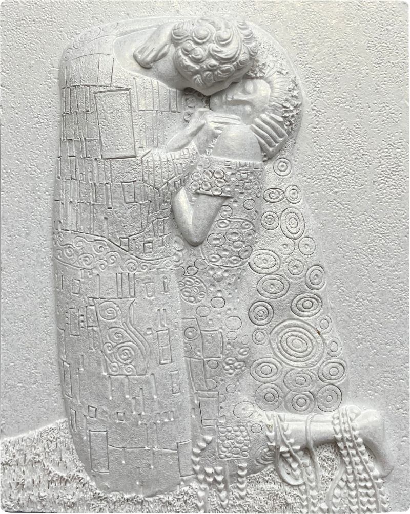 Resin DIY 3D Painting - The Kiss - 13.5x10cm - 2