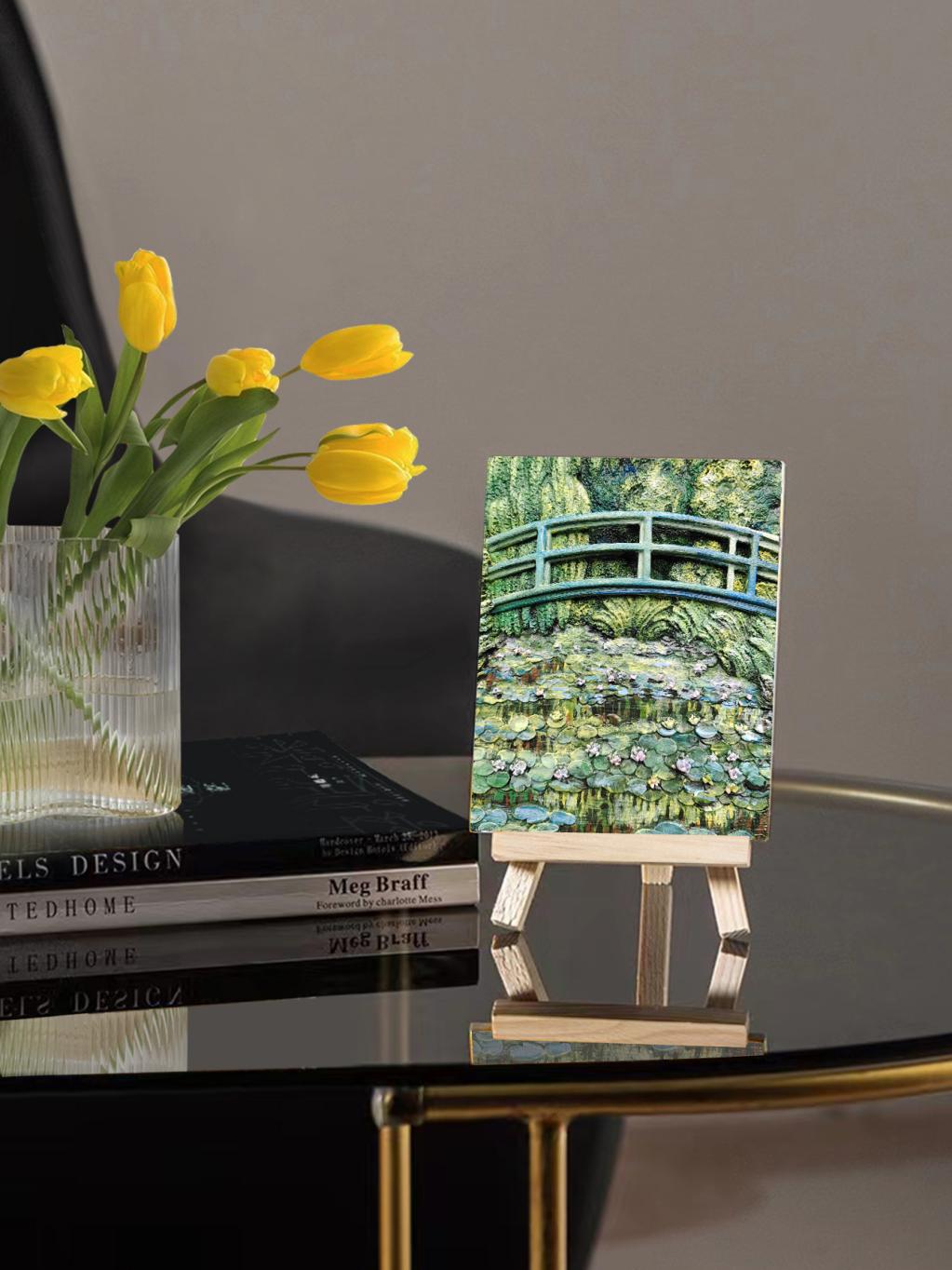 Resin DIY 3D Painting -Water Lily Pond -  13.5x10cm - 2