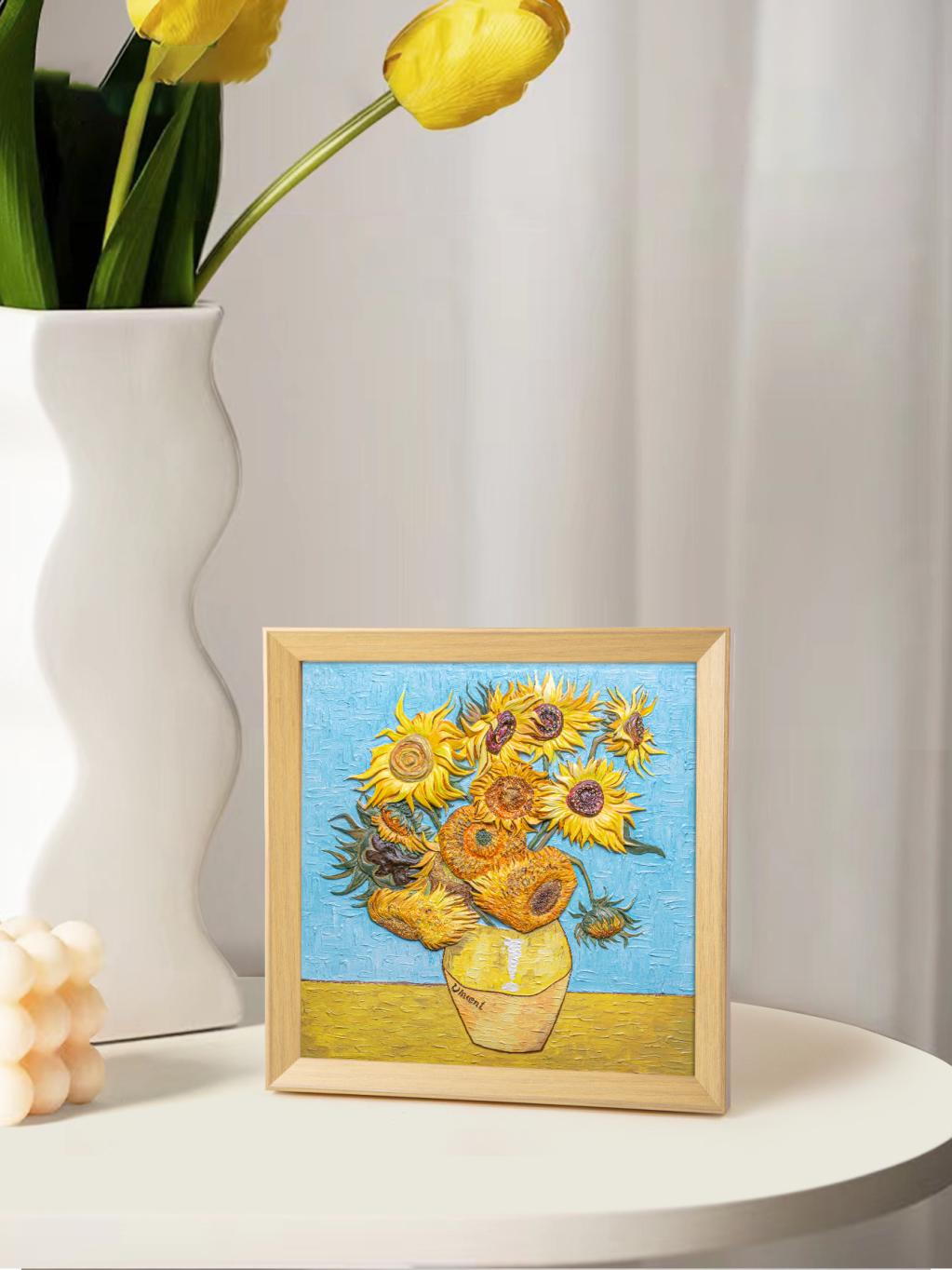 Resin DIY 3D Painting - Sunflower -  34x34cm - 2