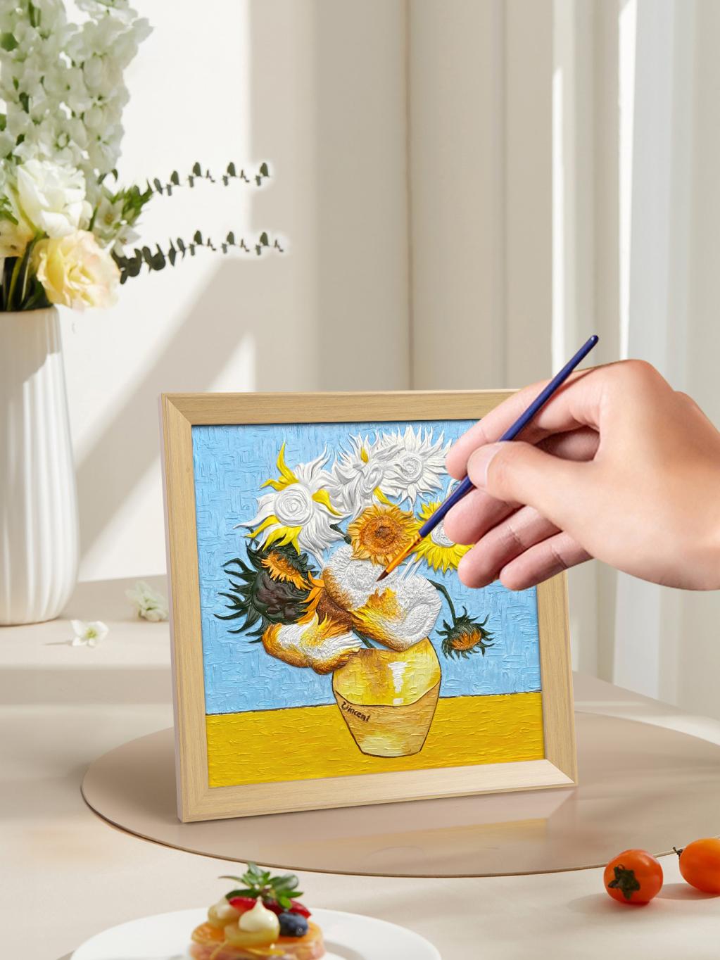 Resin DIY 3D Painting - Sunflower -  34x34cm - 3