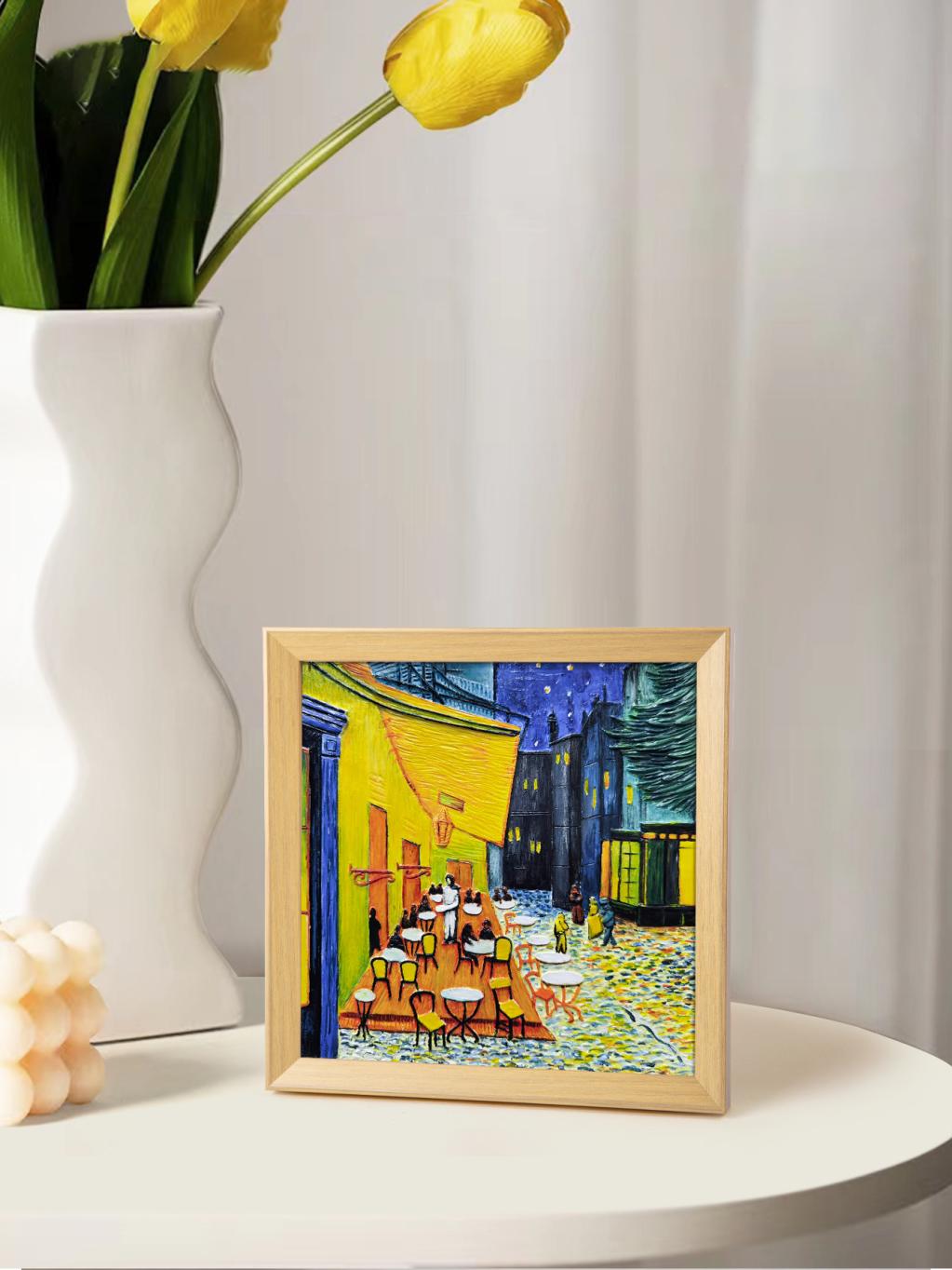 Resin DIY 3D Painting - Café Terrace at night - 34x34cm - 4