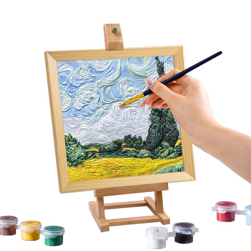 Resin DIY 3D Painting - Wheat Field -  34x34cm - 2