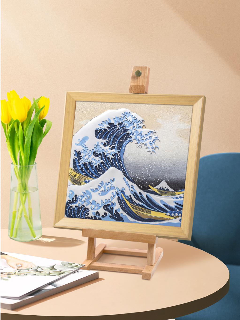 Resin DIY 3D Painting - Great wave Kanagawa - 34x34cm - 3