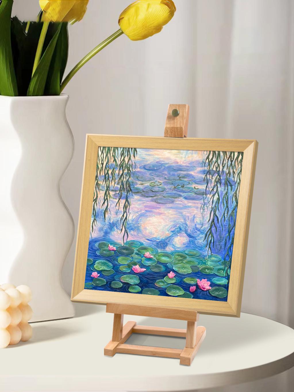 Resin DIY 3D Painting - Water Lilies -  34x34cm - 4