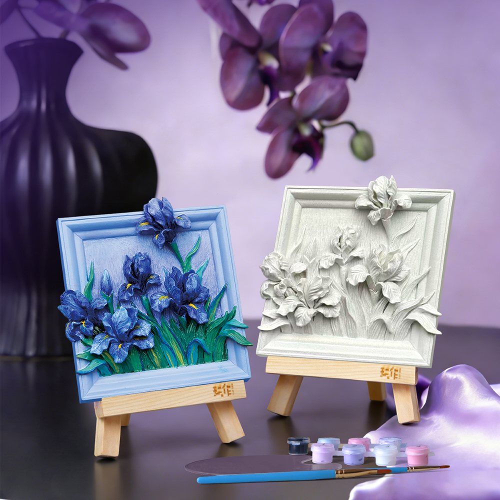 MAGNET DIY - Iras Lilas - Aimant à peindre en 3D DIY - 3