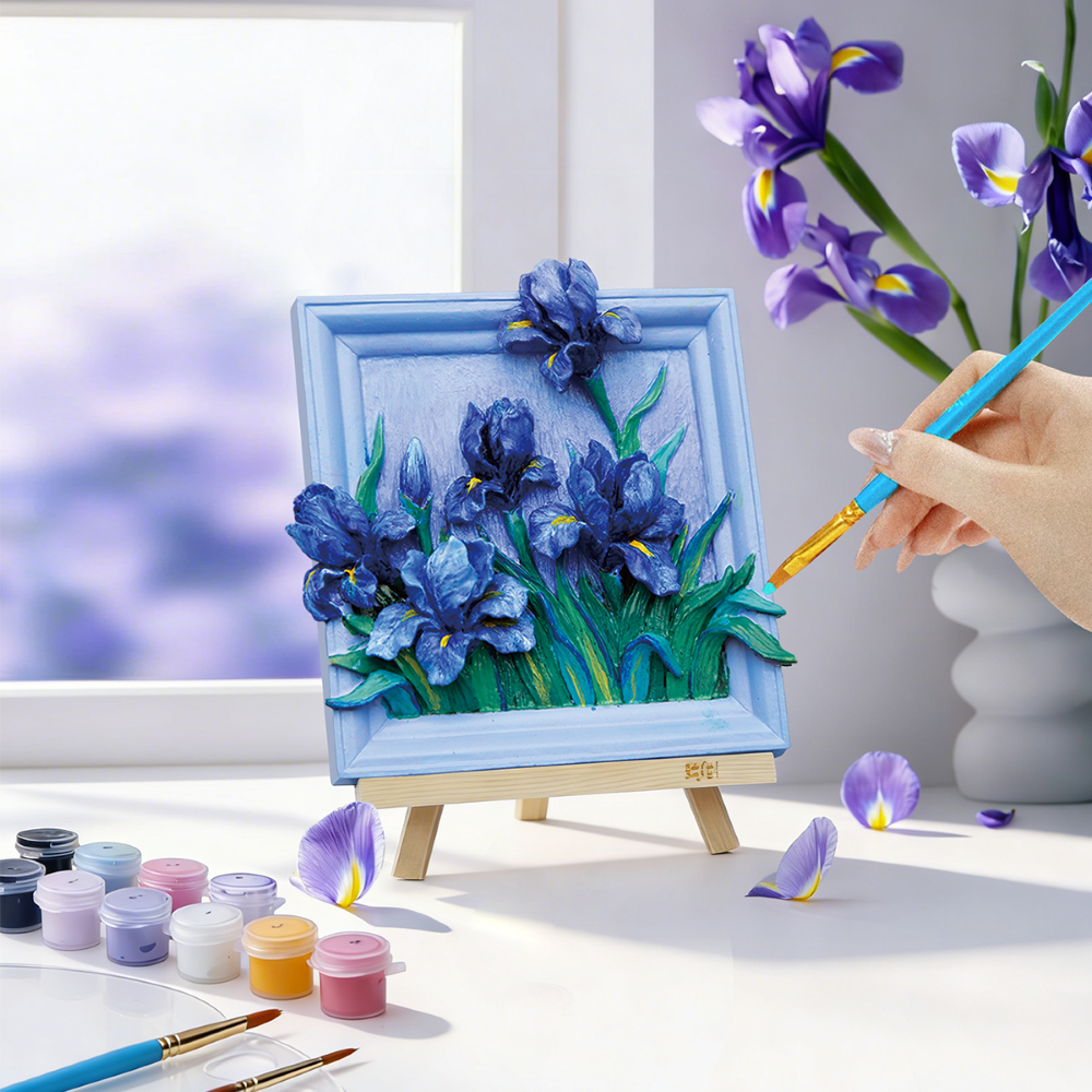 MAGNET DIY - Iras Lilas - Aimant à peindre en 3D DIY - 4