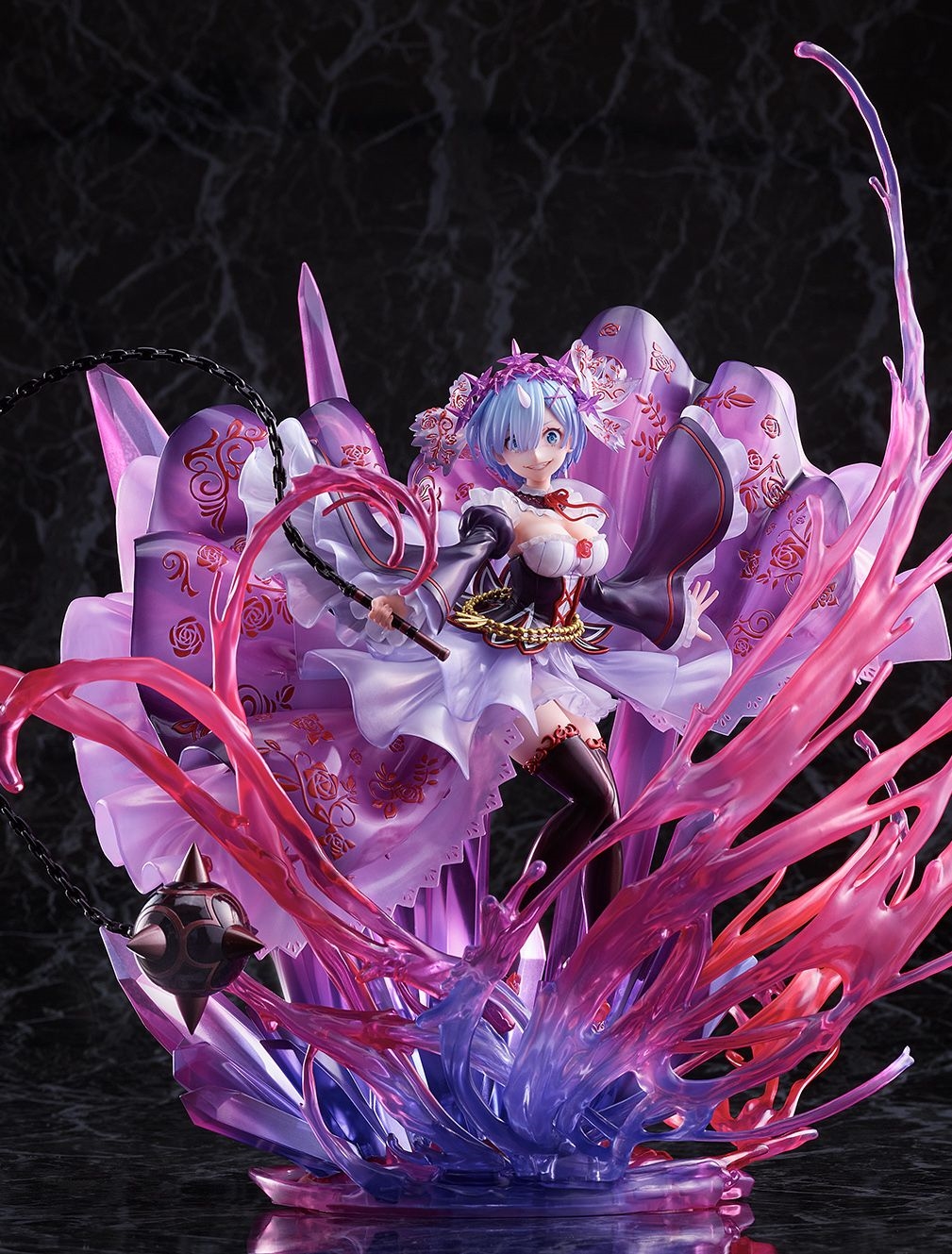 RE ZERO Rem Demon "Crystal Dress" Shibuya Scramble Figure 34cm