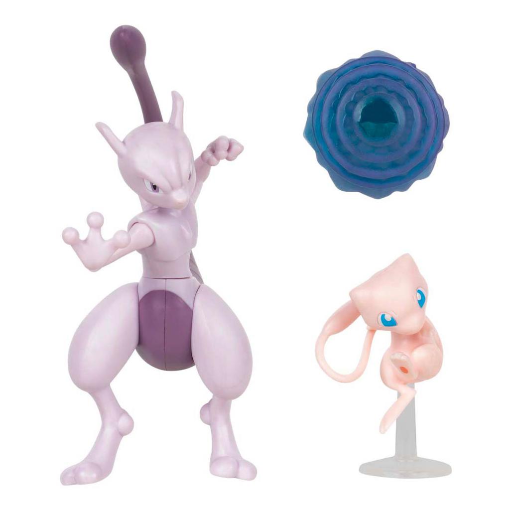 POKEMON - Mew et Mewtwo - Pack de 2 Figurine - 2