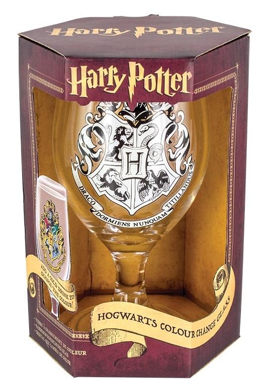 HARRY POTTER Hogwarts Colour Change Glass Verre