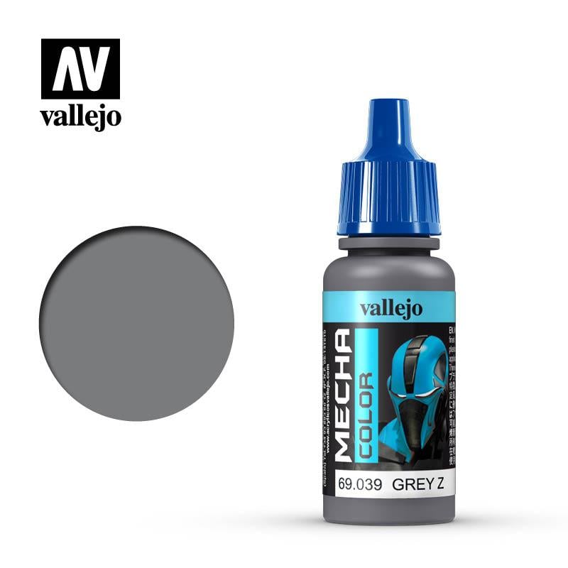 Vallejo Mecha Color 69039 Grey Z - Vernice Acrilica 17ml Per Modellismo, Robot E Action Figures, Grigio