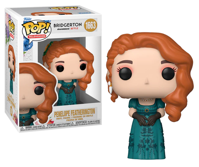 BRIDGERTON POP N° 1663 Penelope avec Chase Bobble Head POP Funko Serie TV