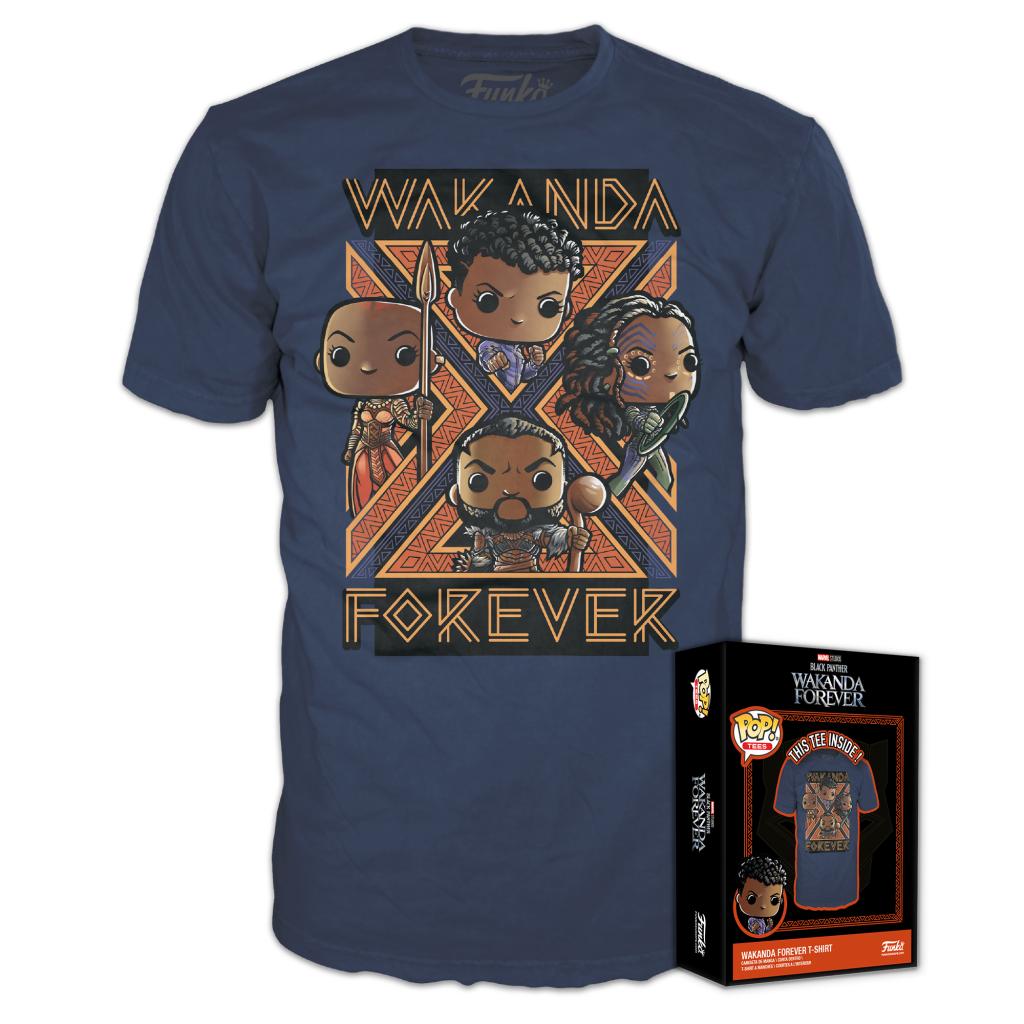 BLACK PANTHER WAKANDA FOREVER - Group - T-Shirt POP (S) : ShopForGeek.com: T -Shirt Funko Tees Marvel, image size:1024x1024