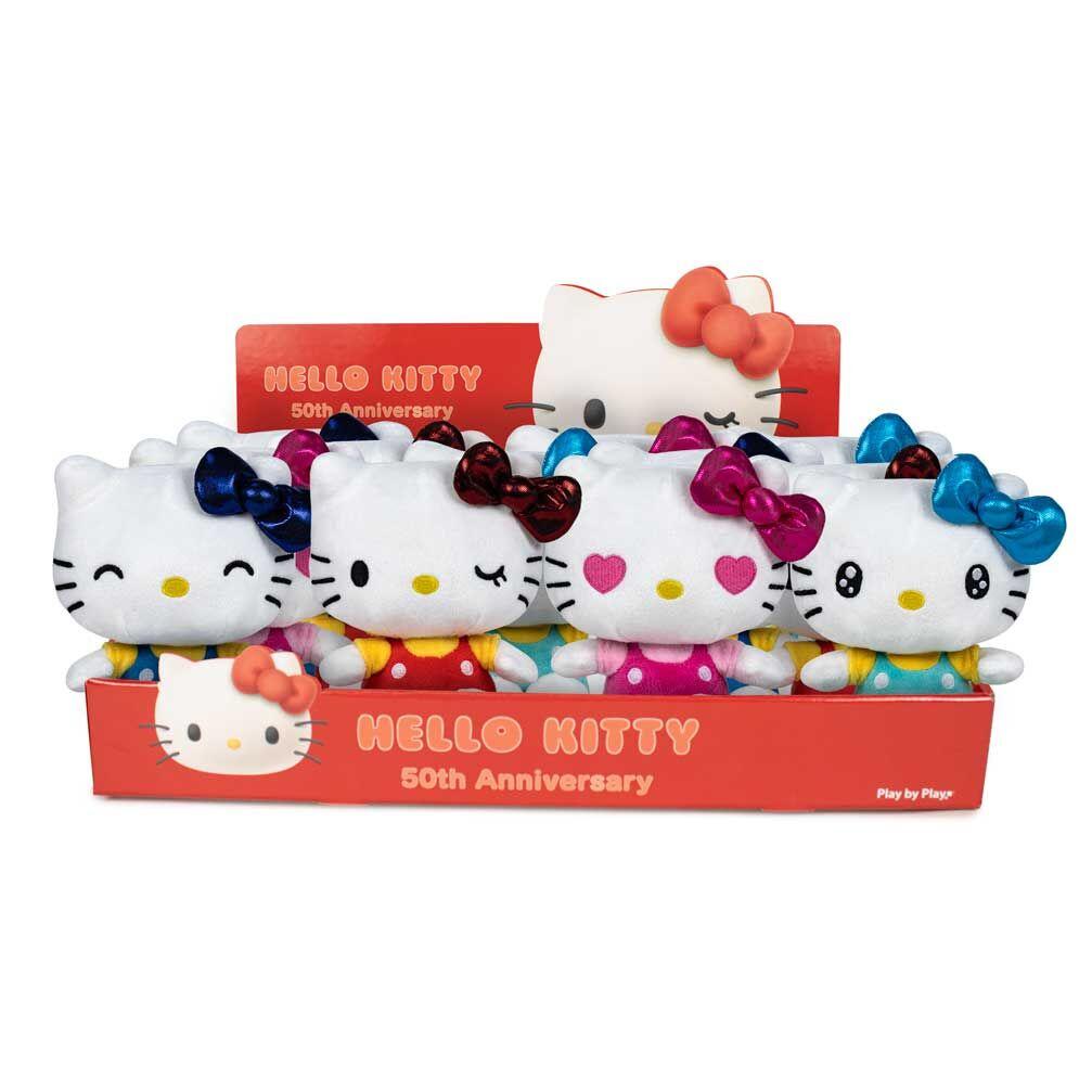 HELLO KITTY - Assortiment de 12 Peluches - 4 Modèles - 16cm - 2