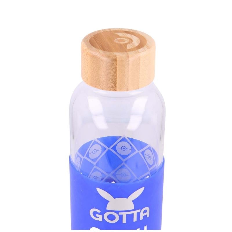 POKEMON - Bouteille en Verre + Silicone - Format 585ml - 3