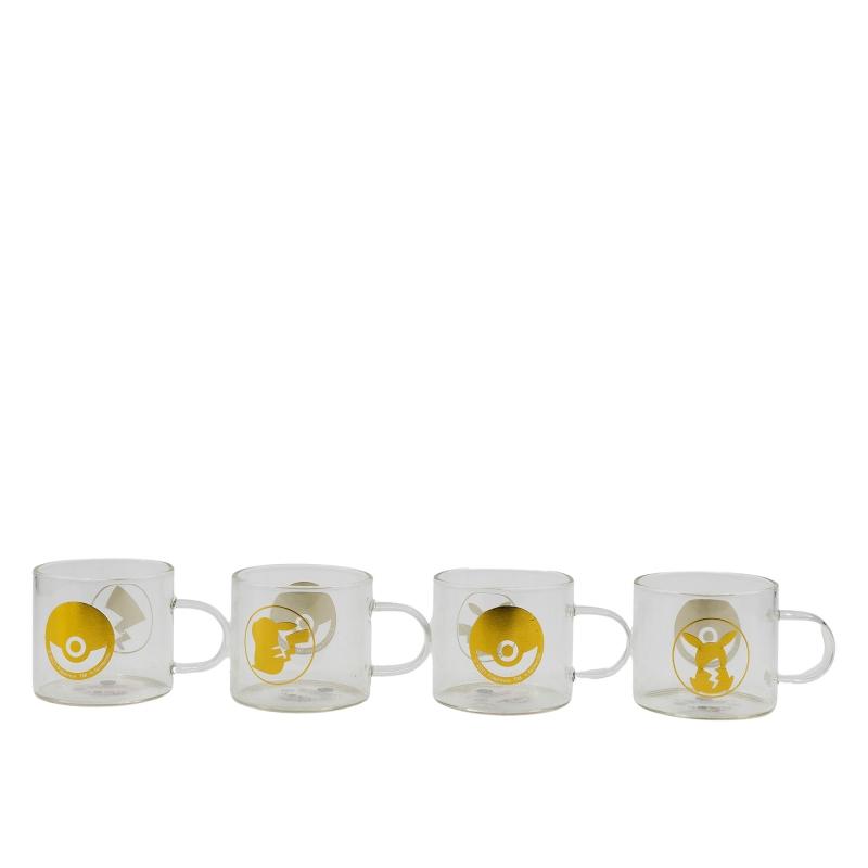 POKEMON - Set de 4 Mugs Expresso en Verre - 100 ml - 3