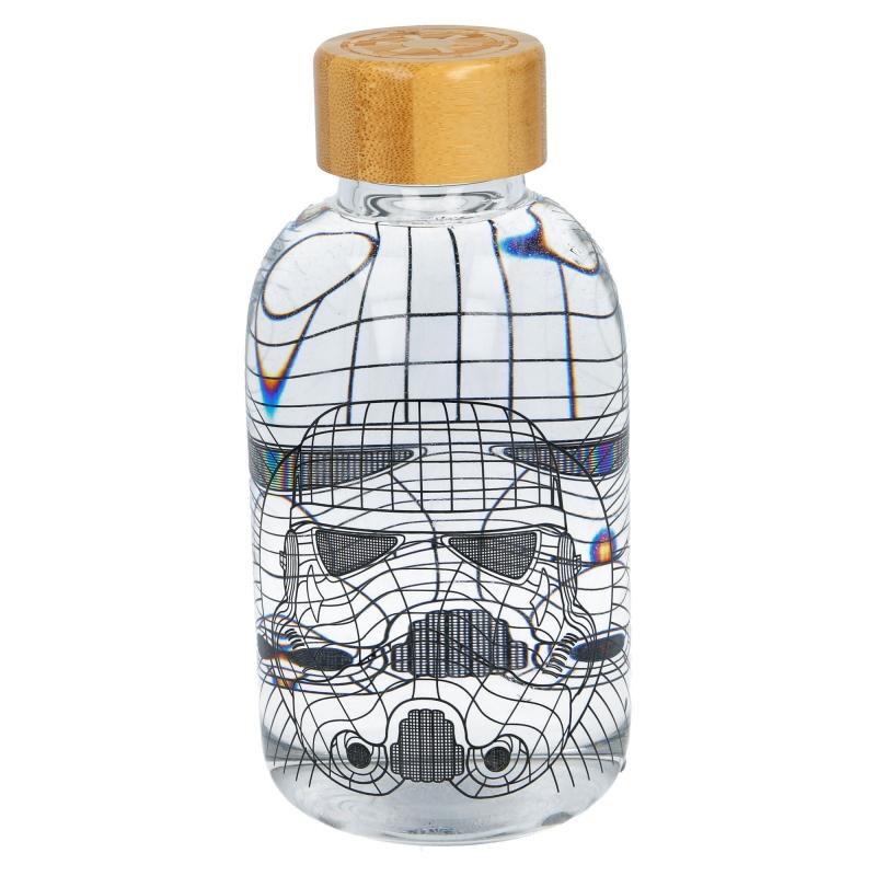 Small Glass – Bottiglia In Vetro The Child 620ml Con Tappo In Bambù, Adatta A Microonde E Lavastoviglie