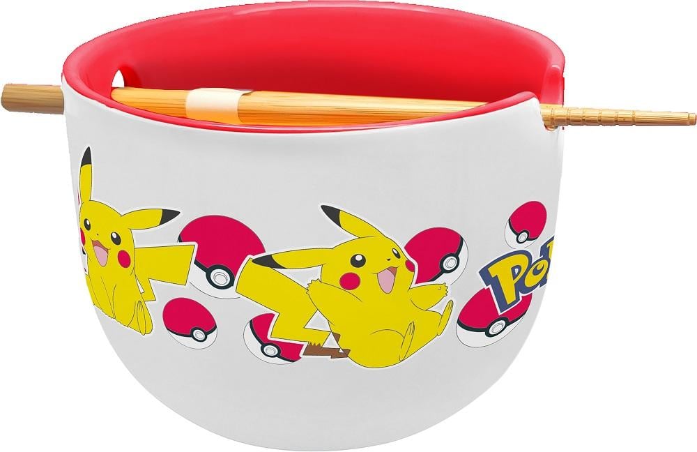 POKEMON - Pikachu - Bol à Ramen avec Baguette - 450 ml - 2