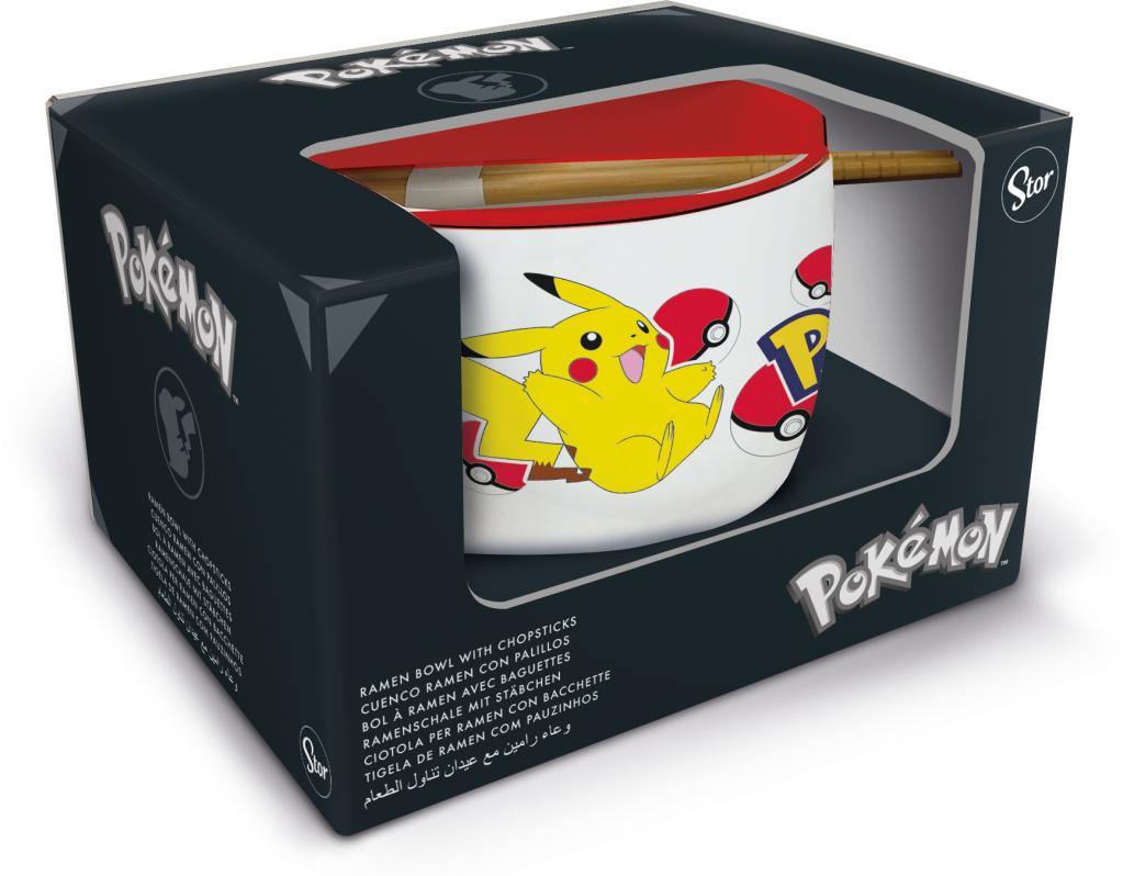 POKEMON - Pikachu - Bol à Ramen avec Baguette - 450 ml - 3
