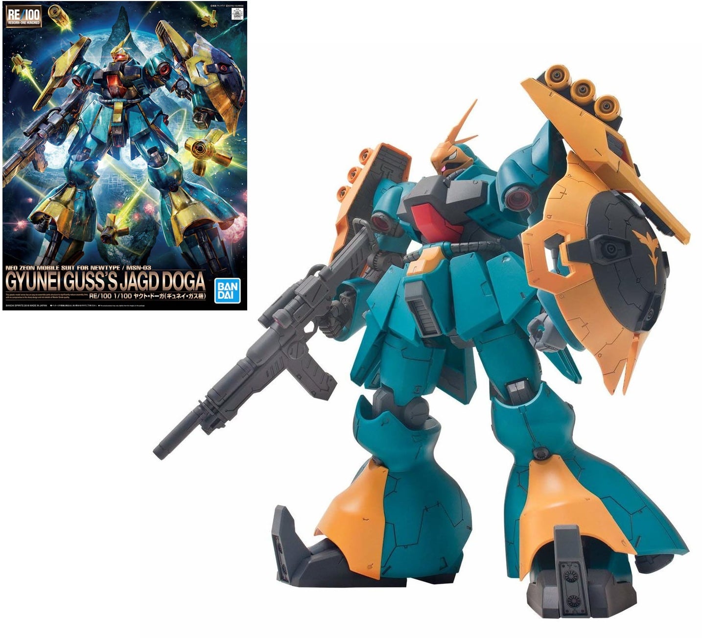 GUNDAM - RE/100 1/100 Gyunei Guss's Jagd Doga - Model Kit