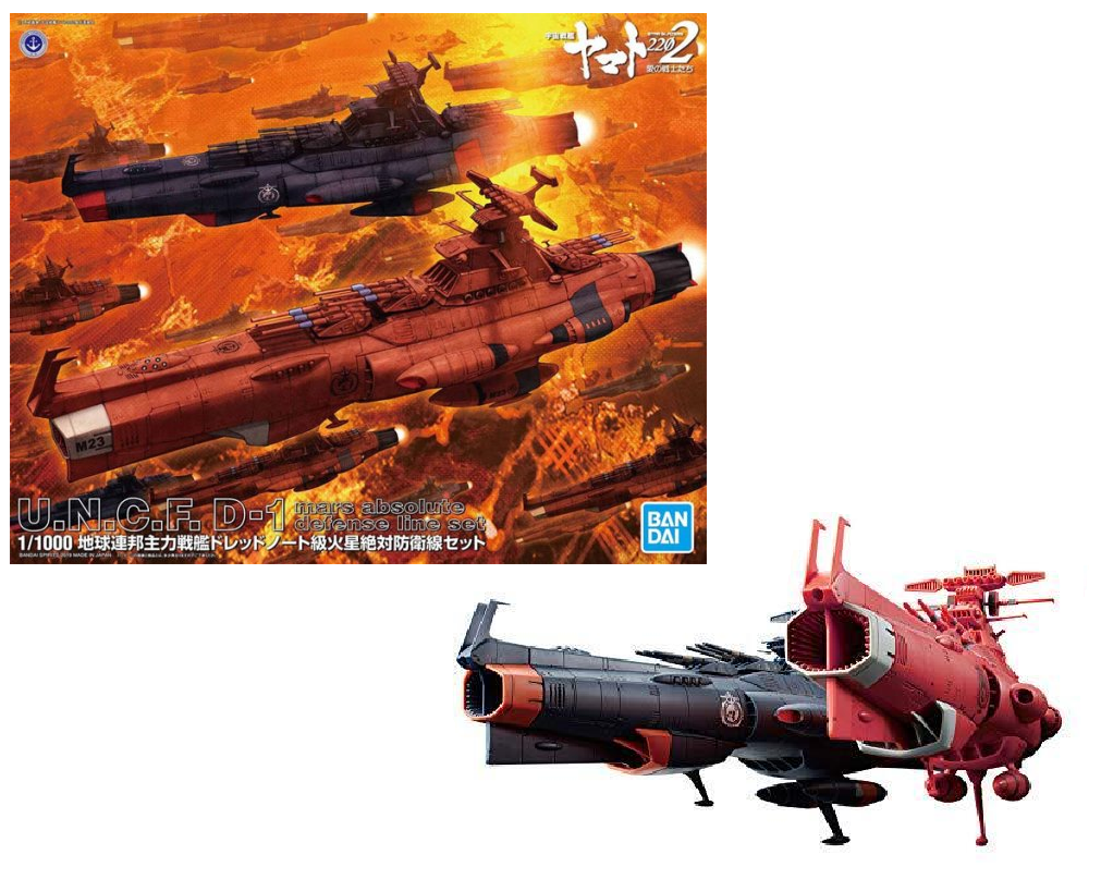 YAMATO 2202 - Star Blazers 2202 Mars Defense Set 1/1000