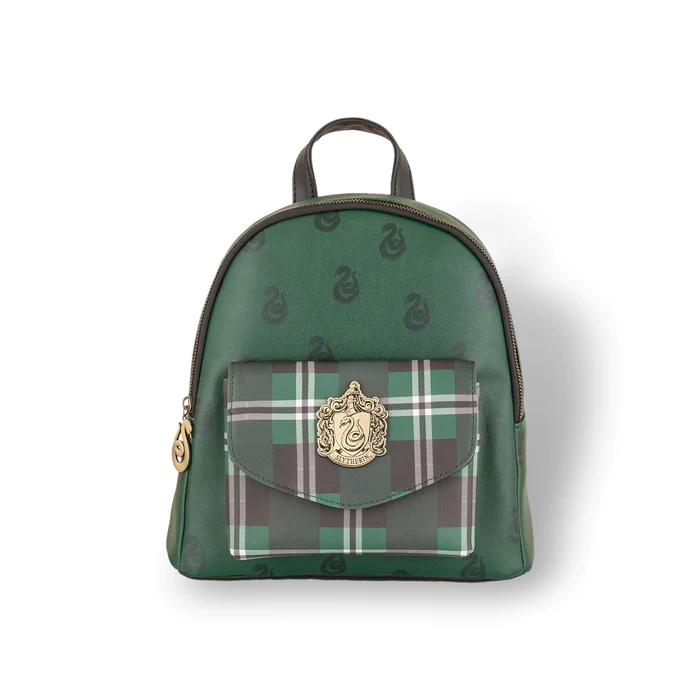 HARRY POTTER Slytherin Mini Plaid Backpack '25x25cm
