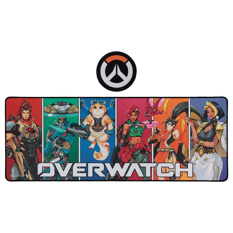 OVERWATCH - Tapis de Bureau XL + 1 Sous-Verre - 2