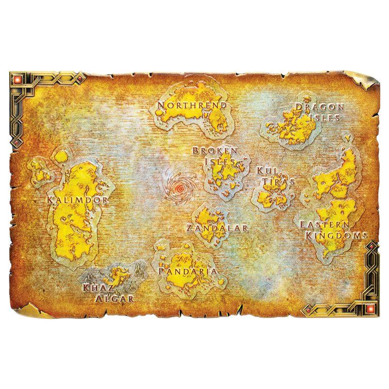 WORLD OF WARCRAFT - Limited Edition Metal Map of Azeroth - 2
