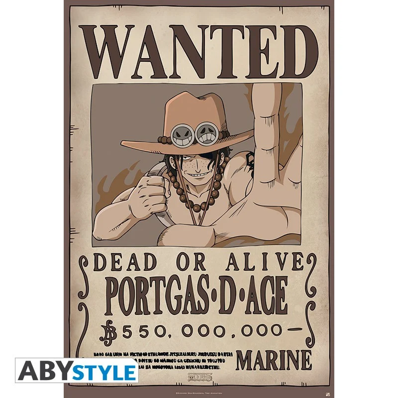 ONE PIECE - Poster 91X61 - Wanted Ace_IMAGE_1