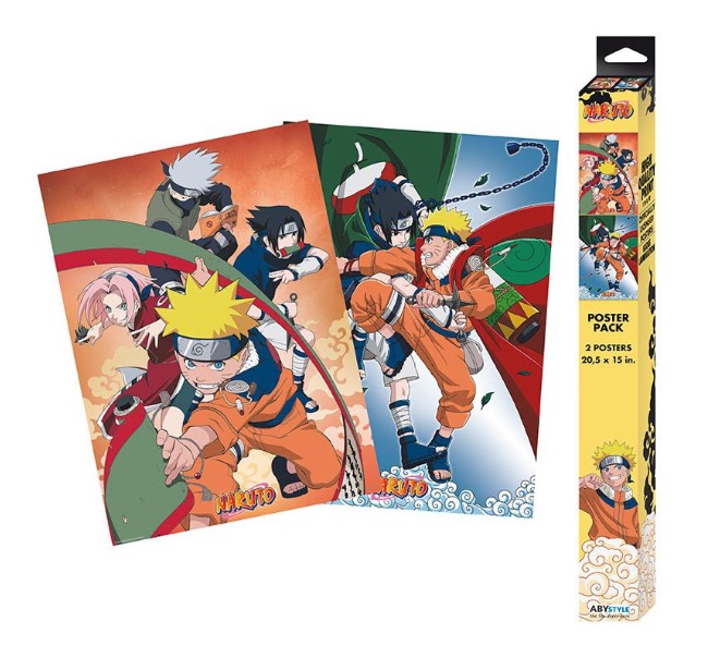 NARUTO - Naruto vs Sasuke - Set 2 posters '52x38'_IMAGE_1