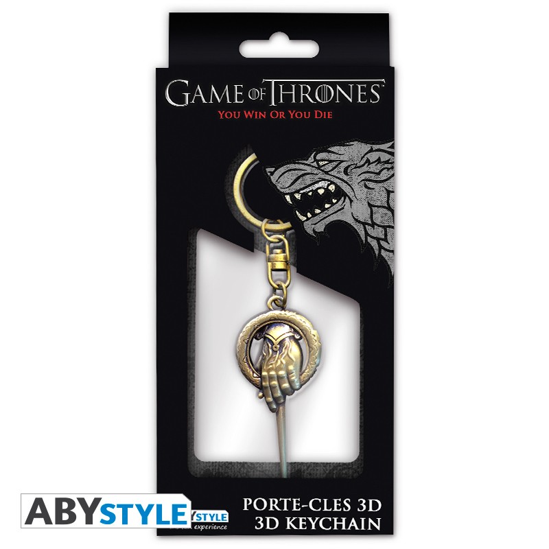 GAME OF THRONES - Keychain Metal 3D - Hand of King_IMAGE_2