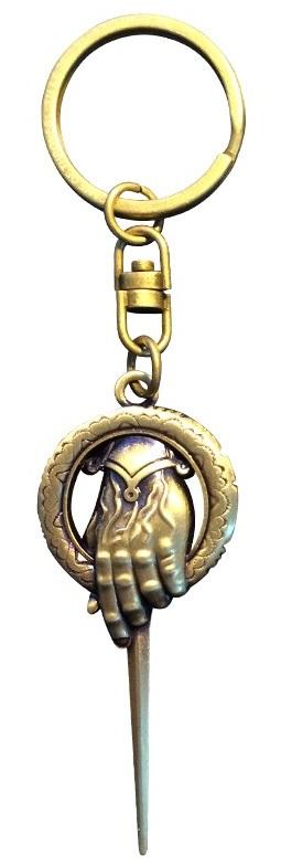 GAME OF THRONES Keychain Metal 3D Hand of King ShopForGeek