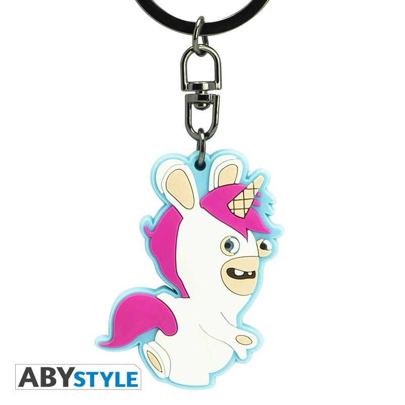 RAVING RABBIDS - Bunnycorn - PVC Keychain : ShopForGeek.com: Keyring ...