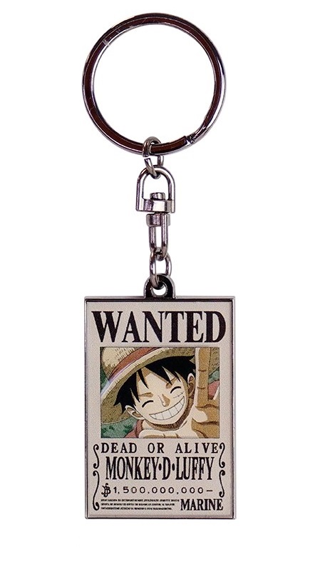 ONE PIECE - Wanted Luffy - Metal Keychain_IMAGE_1