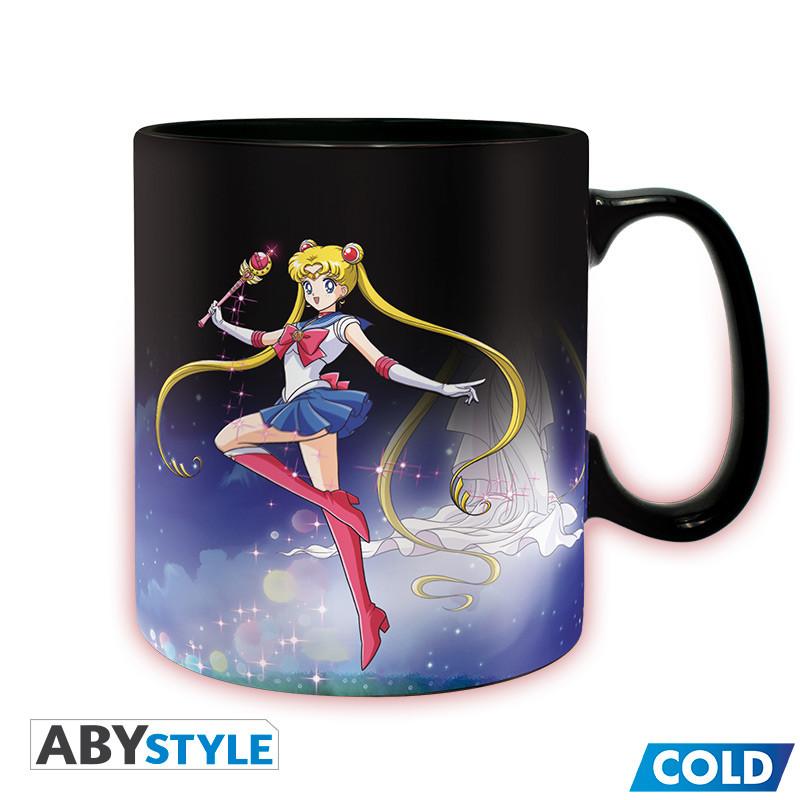SAILOR MOON - Sailor & Chibi - Mug Heat Change 460ml - 3