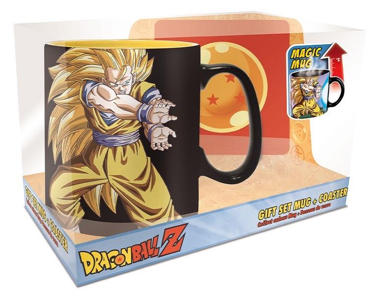 DRAGON BALL - Kamehameha - Set mug thermoréactif 460ml + sous verre