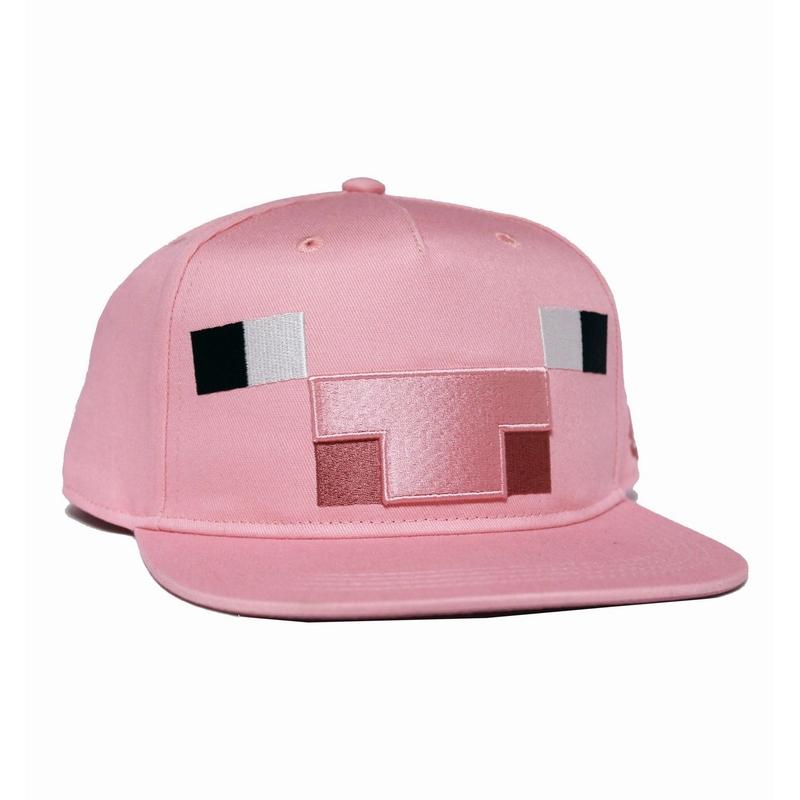 MINECRAFT Pig Cap ShopForGeek Cap Cotton Division Minecraft